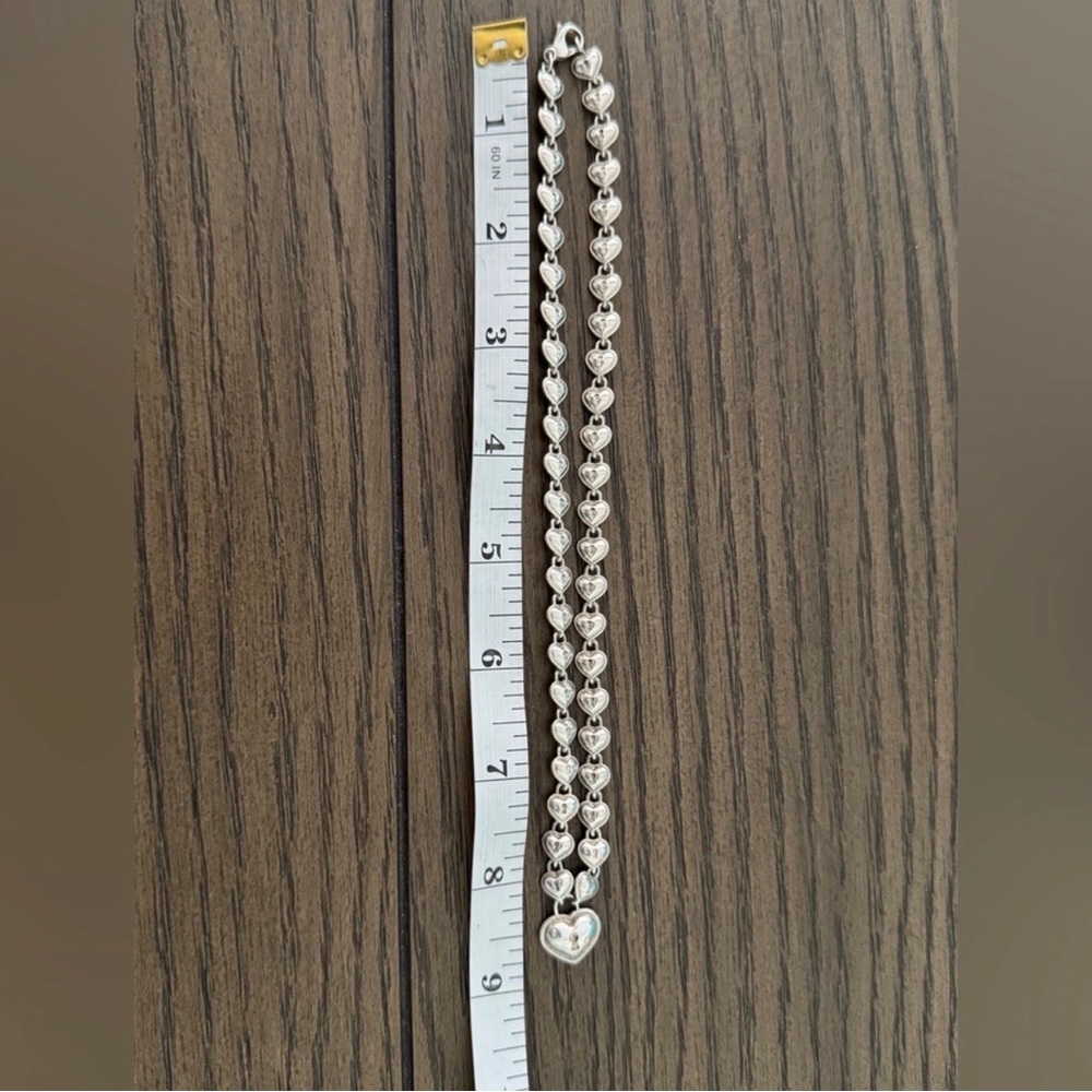 Tiffany & Co. Silver Heart Charm Necklace - Picture 11 of 11